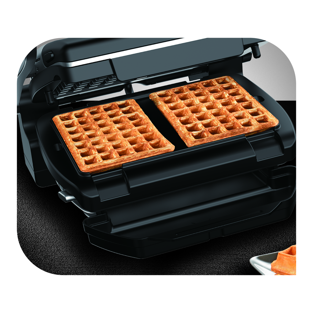 Optigrill+, grill intelligent, 6 programmes, mode manuel, 4 personnes + plaques gaufres