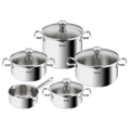 Duetto On, Batterie de cuisine 9p, Inox, Induction