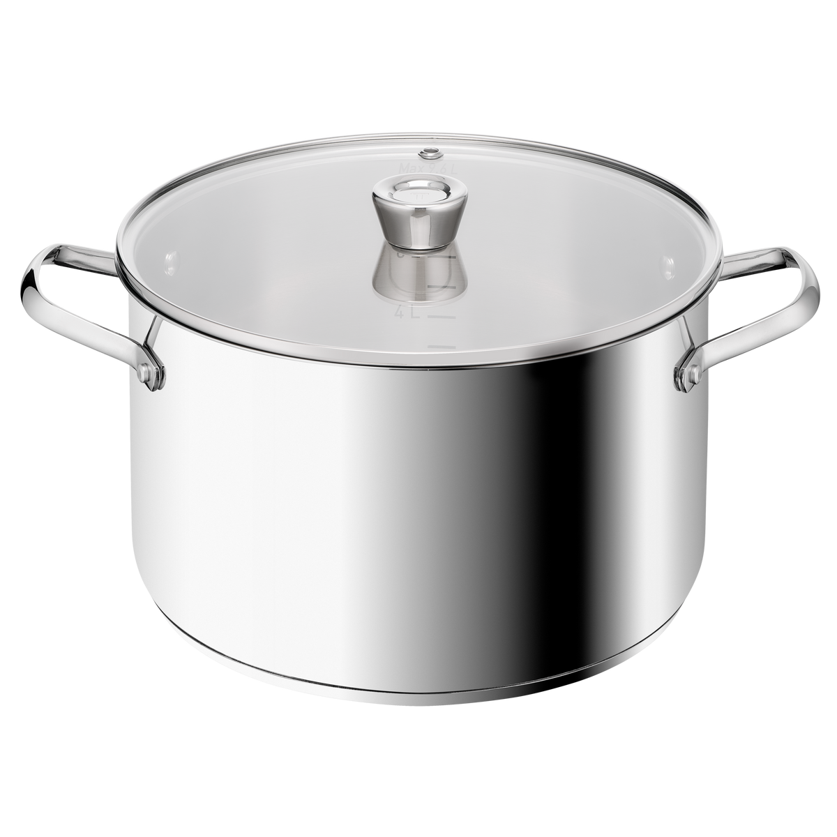 Emotion+ XL, Marmite + couvercle, Inox, Induction, 28cm