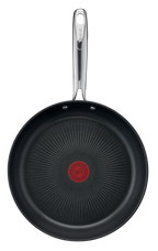 Duetto +, Poêle 28 cm, Garantie 10 ans, Acier inoxydable, Induction, Thermo-Signal