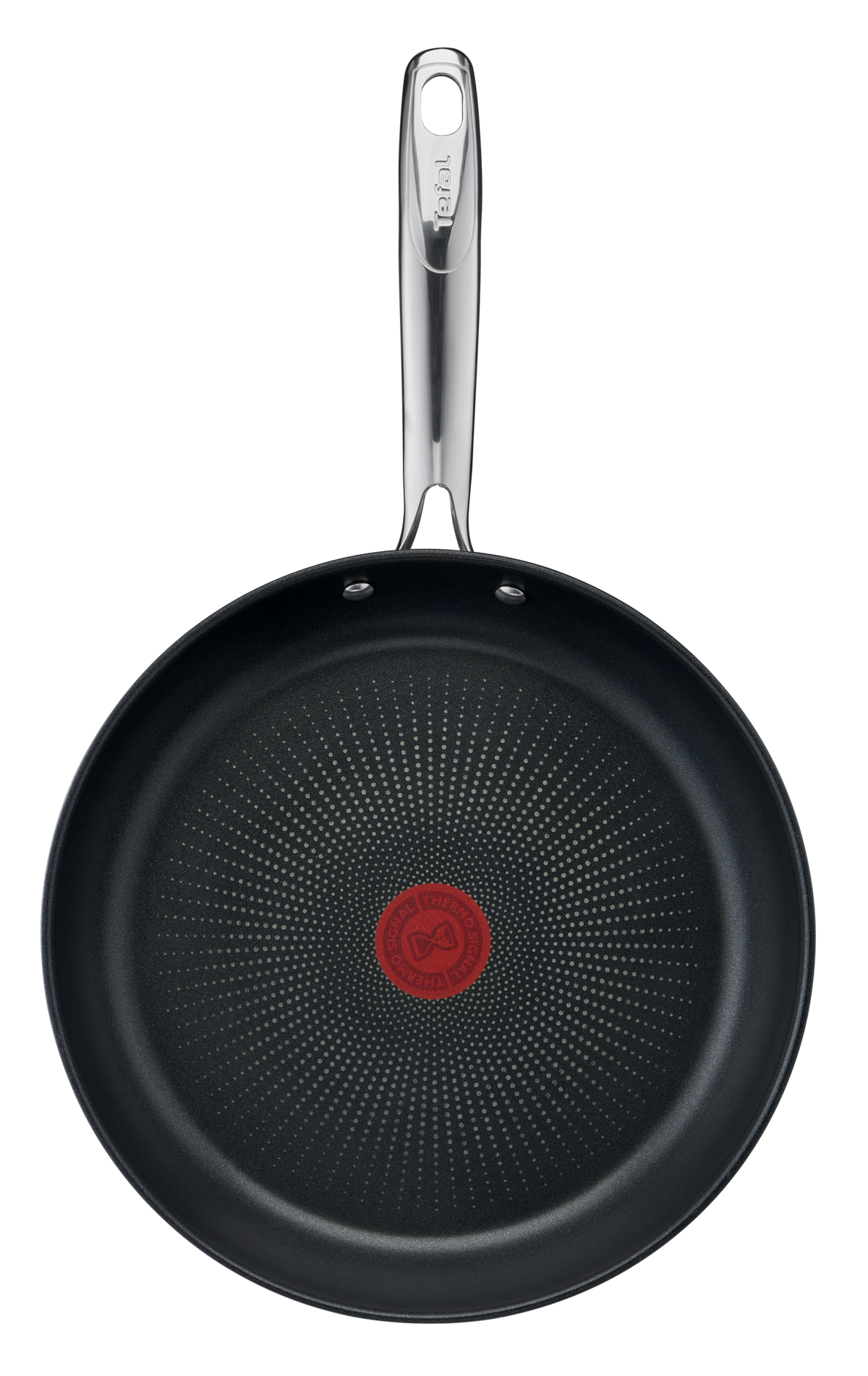 Duetto +, Poêle 28 cm, Garantie 10 ans, Acier inoxydable, Induction, Thermo-Signal