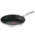 Duetto +, Poêle 28 cm, Garantie 10 ans, Acier inoxydable, Induction, Thermo-Signal