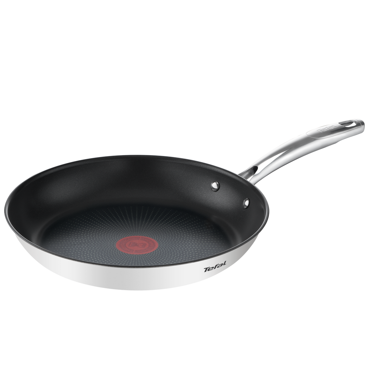Duetto +, Poêle 28 cm, Garantie 10 ans, Acier inoxydable, Induction, Thermo-Signal