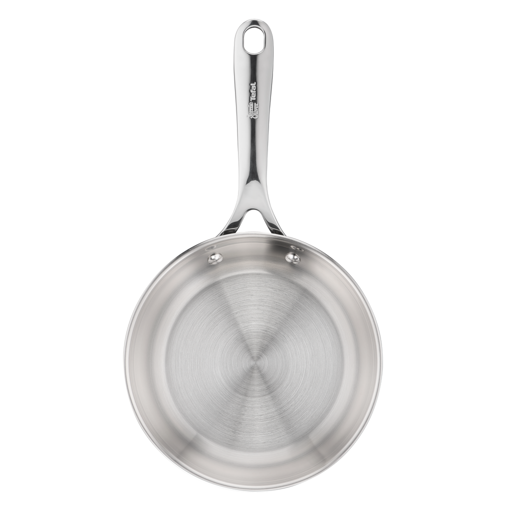 Jamie Oliver by Tefal Cook Smart, Poêles 24/28 cm, Acier inoxydable sans revêtement
