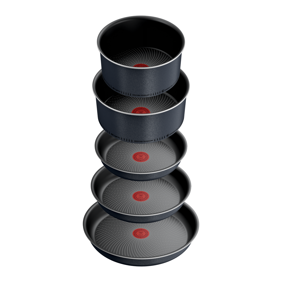 Ingénio So'Light, Antiadhésif, Batterie de cuisine 11 pièces, Induction, Légèreté