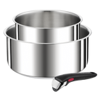 Ingenio Préférence, Inox, Casseroles 16/20 cm + poignée, Induction