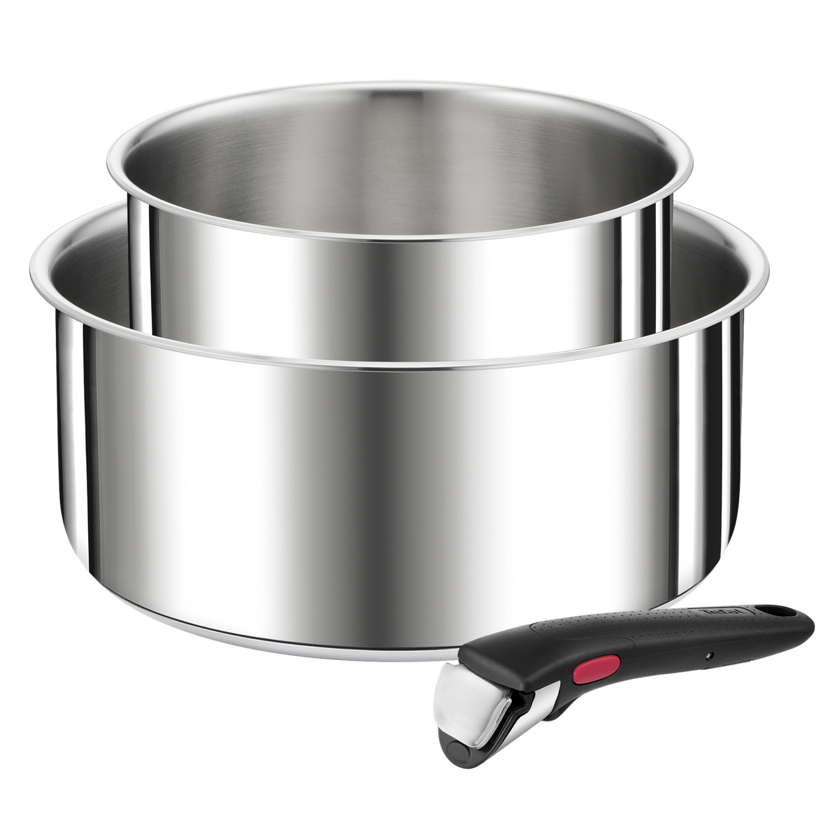 Ingenio Préférence, Inox, Casseroles 16/20 cm + poignée, Induction