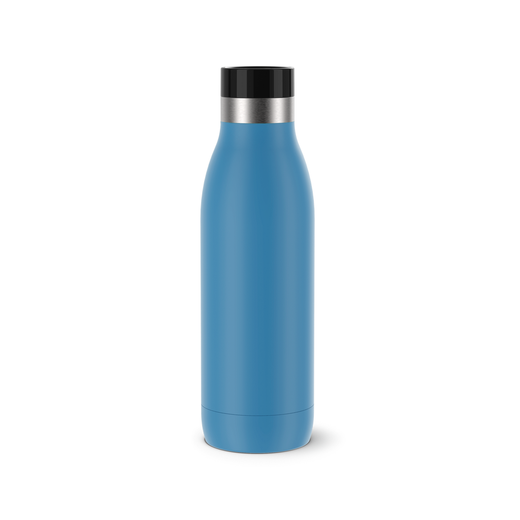 Bludrop Gourde 0,5L, Acier inoxydable, Boissons chaudes 12h et froides 24h, Bleu