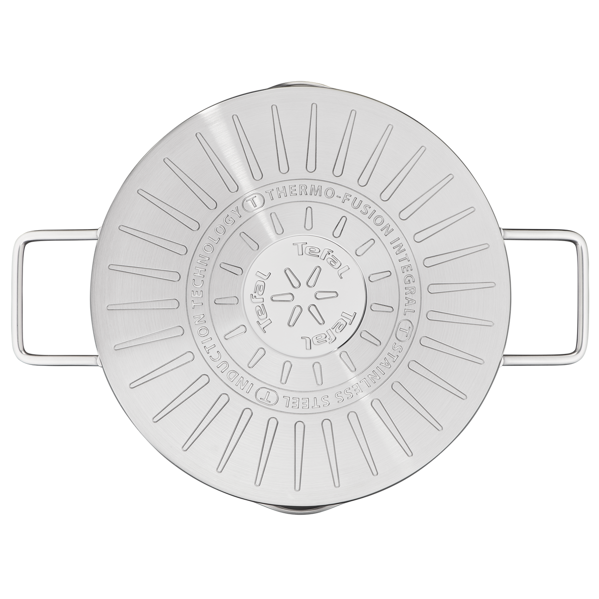 Nordica, Batterie de cuisine 6p, Inox, Induction, Couvercles égouttoirs