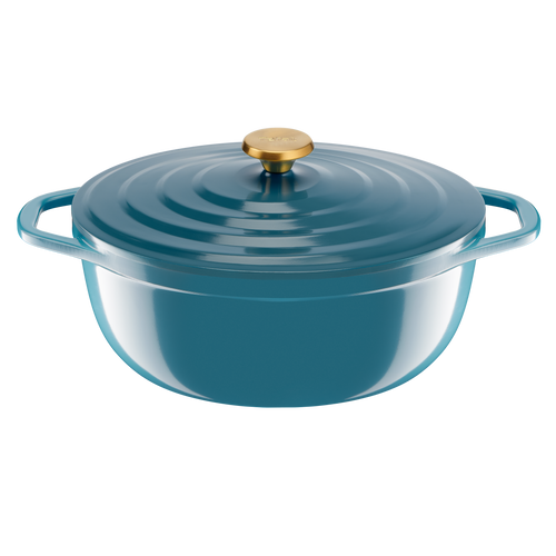 AIR SOFT LIGHT Cocotte ovale 30 cm, Fonte d'aluminium, Légère, Facile à nettoyer
