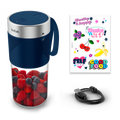 Lightmix Blender portable, Bol tritan 0,3L, 1 vitesse, 2 lames, Rechargeable