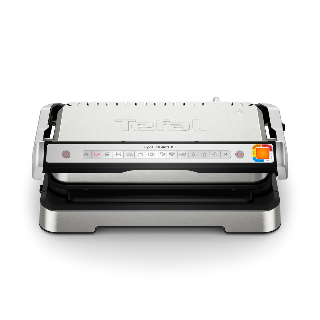 Optigrill 4 en 1 XL, grill intelligent, fonctions bbq, four et repas complet, 12 programmes, mode manuel, ouverture 180°, XL 