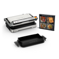 Optigrill 4 en 1 XL, grill intelligent, fonctions bbq, four et repas complet, 12 programmes, mode manuel, ouverture 180°, XL 