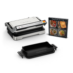 Optigrill 4 en 1 XL, grill intelligent, fonctions bbq, four et repas complet, 12 programmes, mode manuel, ouverture 180°, XL 