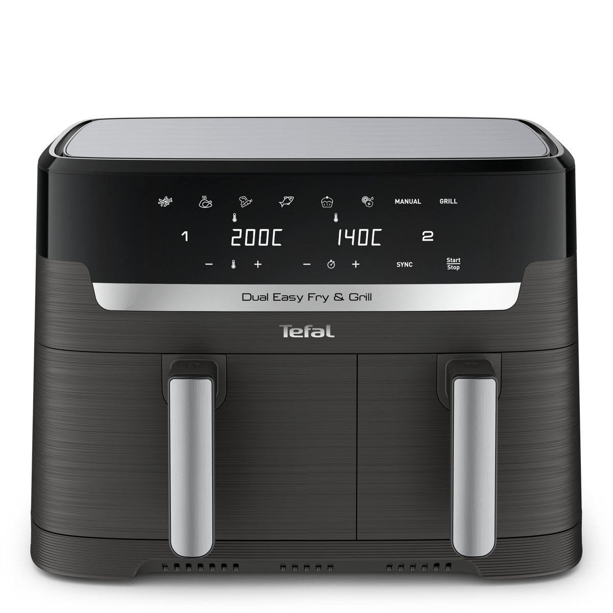 Dual Easy Fry & Grill, 8.3L, Air fryer 2.2kg, Gris Charbon