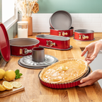 Delibake acier rouge carbone moule à charnière 19cm