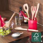 Ingenio bois spatule à angle pleine 33cm