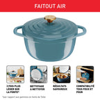 Air Soft Light, Cocotte en fonte, Induction, 24cm