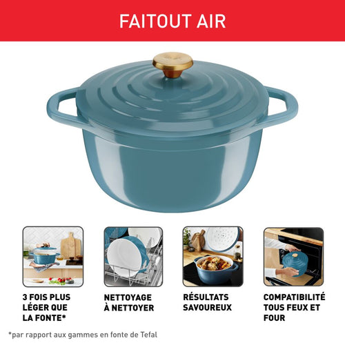 Air Soft Light, Cocotte en fonte, Induction, 24cm