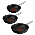 Experience, Batterie de 3&nbsp;poêles 20/24/28&nbsp;cm, Revêtement antiadhésif FusionCore, Induction