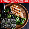 Optigrill+, grill intelligent, 6 programmes, mode manuel, 4 personnes + plaques gaufres