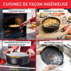 Ingénio So'Light, Antiadhésif, Batterie de cuisine 11 pièces, Induction, Légèreté