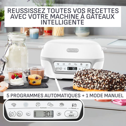 Cake Factory Délices, Four à gâteaux, 5 programmes, mode manuel, moules muffins, cakes, madeleines, verrines