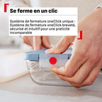 ONECLICK GLASS, Boîte de conservation, 1 litre
