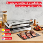 Optigrill 4 en 1 XL, grill intelligent, fonctions bbq, four et repas complet, 12 programmes, mode manuel, ouverture 180°, XL 