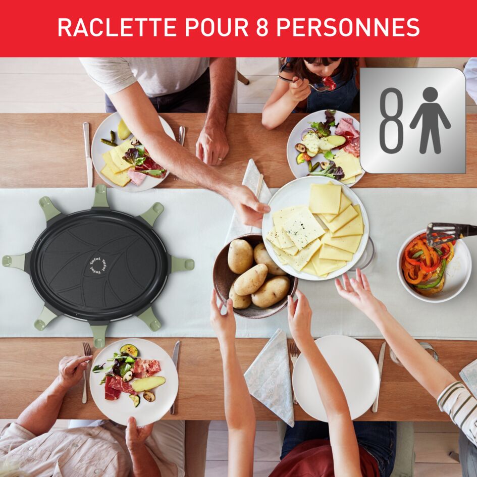 Raclette Colormania, 8 coupelles, Appareil à raclette et gril, Antiadhésif