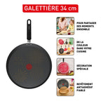 Galettière, Antiadhésif, Non induction, 34cm