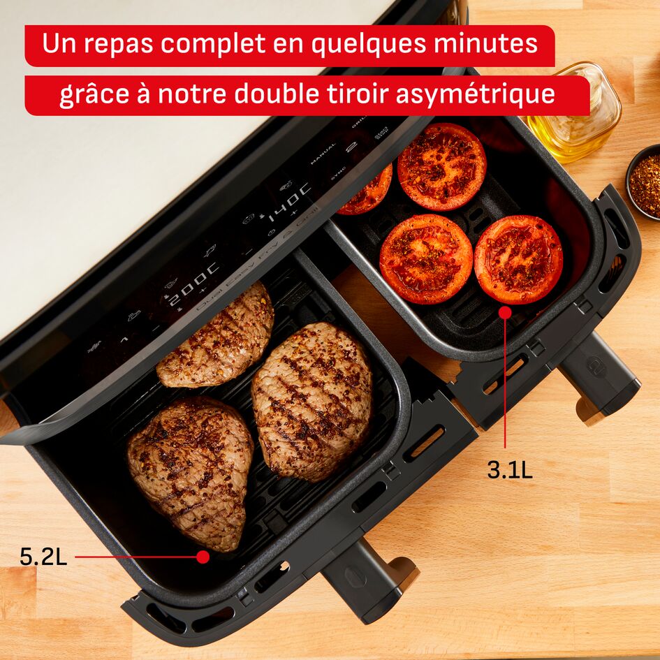 Dual Easy Fry & Grill, 8.3L, Air fryer 2.2kg, Gris Charbon