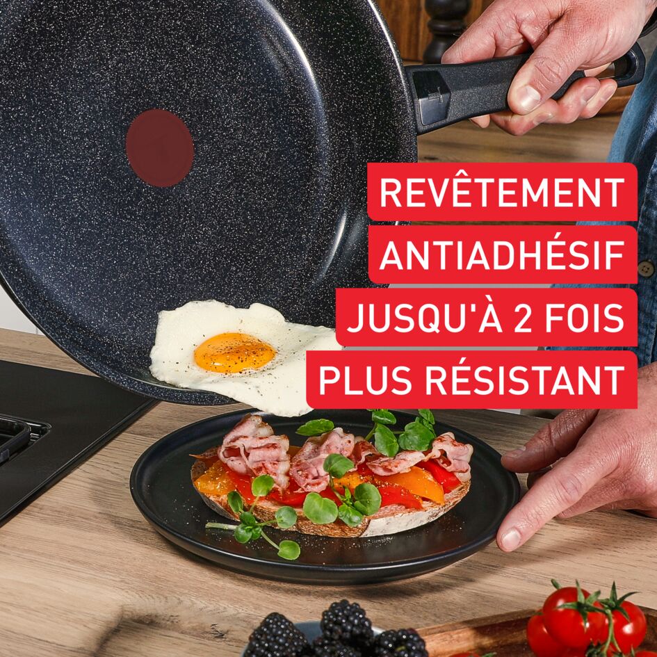 Expertise Ceramic, Poêle 24 cm, Revêtement céramique antiadhésif haute performance