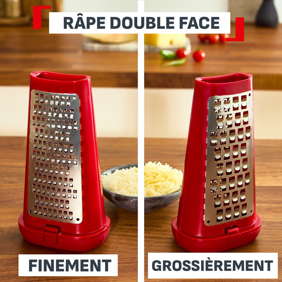 Ingenio+, Râpe avec boîte, Double face