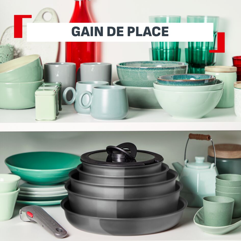 Ingenio Renew Ceram, Casserole manche amovible, Céramique, Induction, 18cm