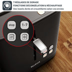 Smart'N Light, Grille-pain électrique, Numérique, 7 niveaux de dorage