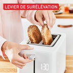 Sense, Grille-pain électrique, Fentes à largeur variable, 7 niveaux de dorage