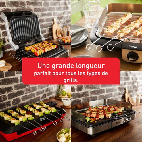 Brochettes en acier inoxydable XL