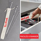 Brochettes en acier inoxydable XL