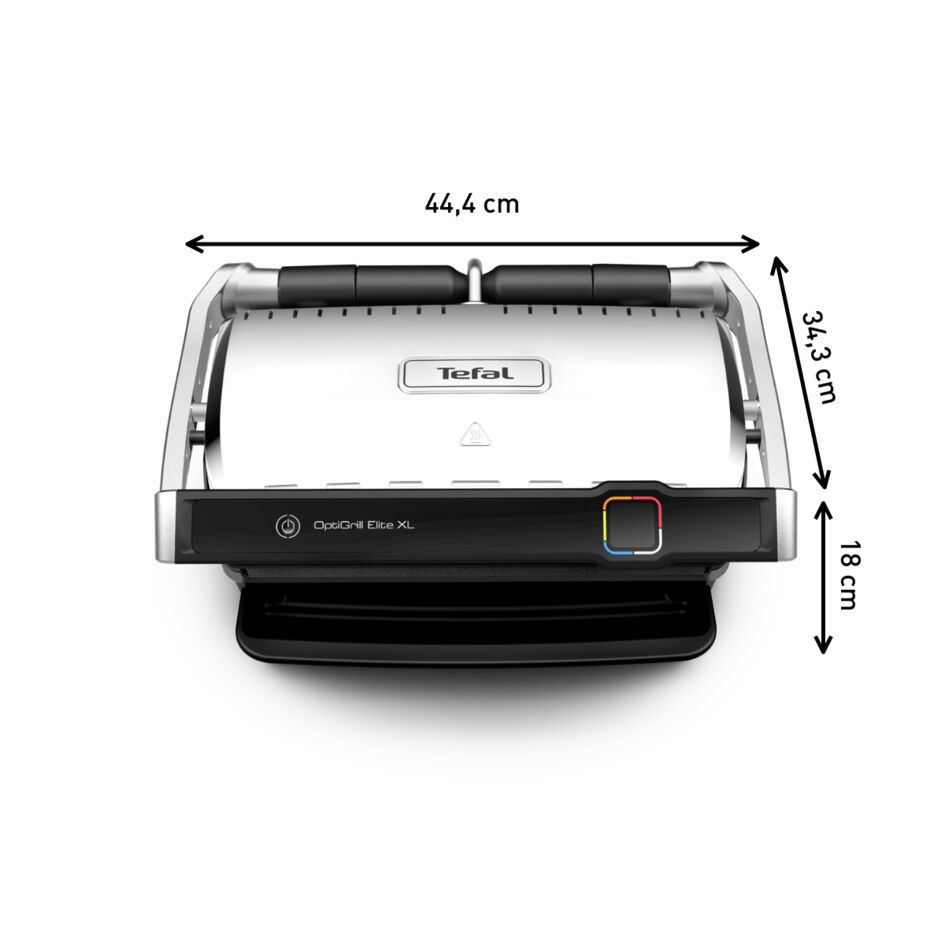 Optigrill Elite XL, grill intelligent, 16 programmes, mode manuel, fonction marquage, XL 8 personnes