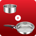 Pack web - Set promo Ingenio Preference - Casserole 16cm, poêle 28 cm et poignée Premium