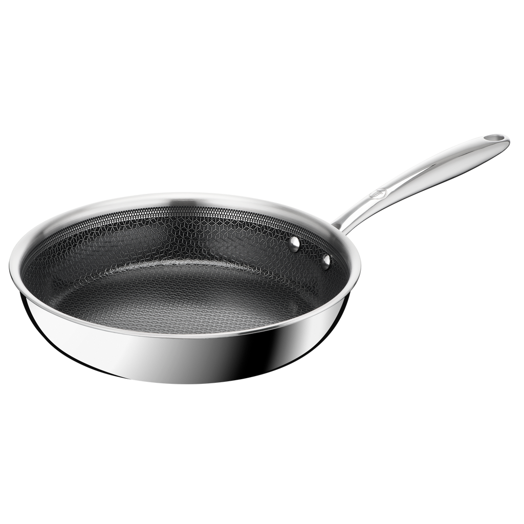 Master Ceram, Poêle 24 cm, Revêtement inox et céramique, Induction